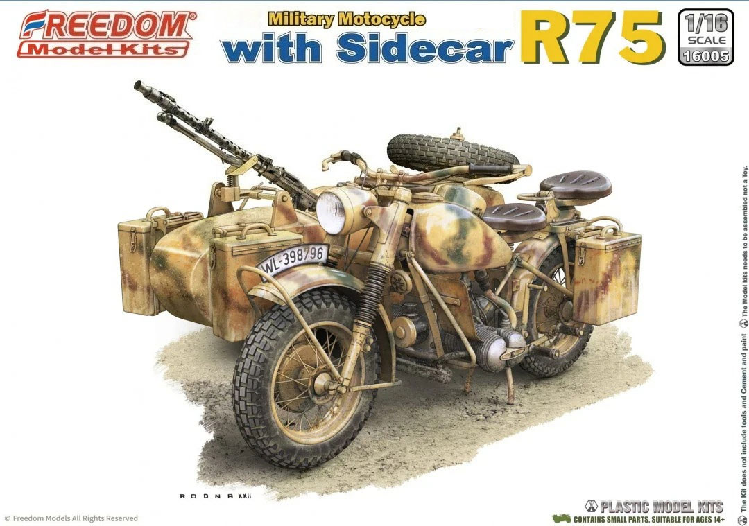 Model Kit Hobby - Freedom F16005 1/35 Scale R75 Three-Wheeled