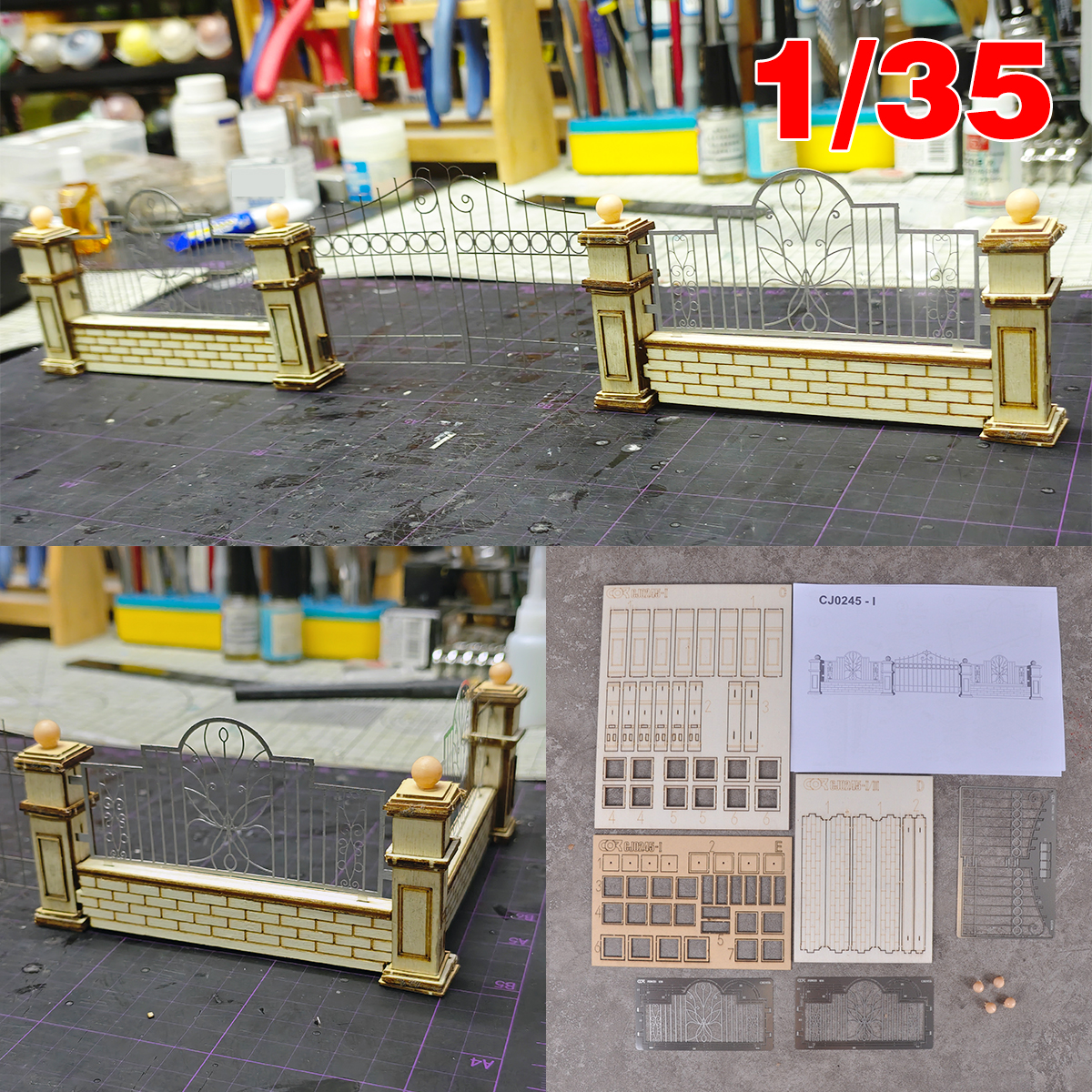 Model Kit Wall E - Assembly Architectural model sand table iron