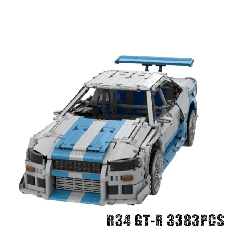 3383PCS supercar model buiding – Model Kit R34 recenzja i cena