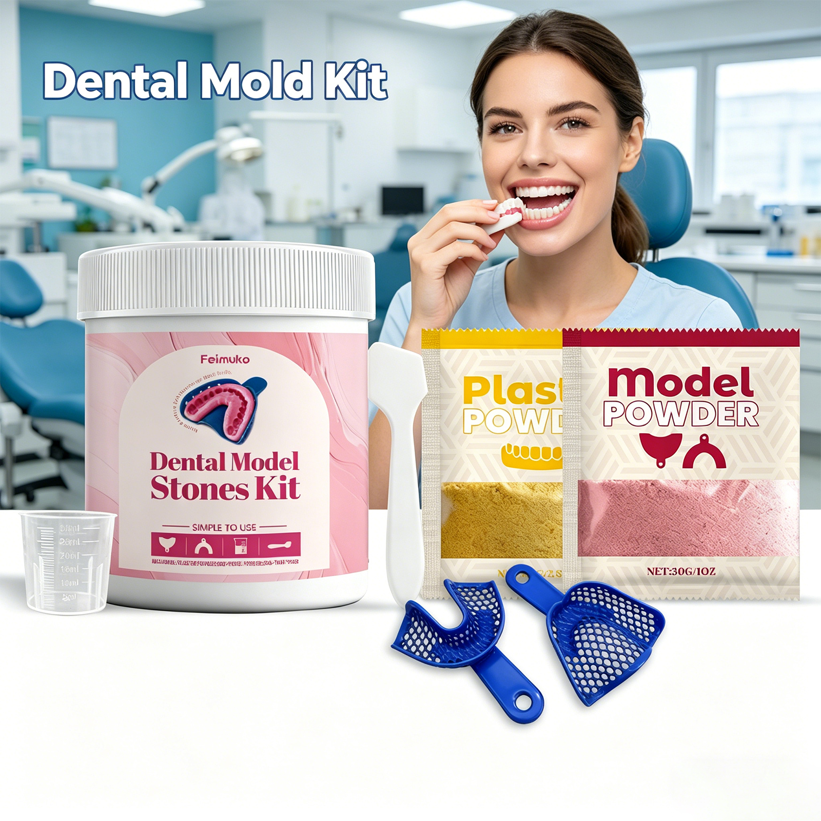 Feimuko ﻿dental Mold Kit Teeth – Model Kit Tool Set recenzja i cena