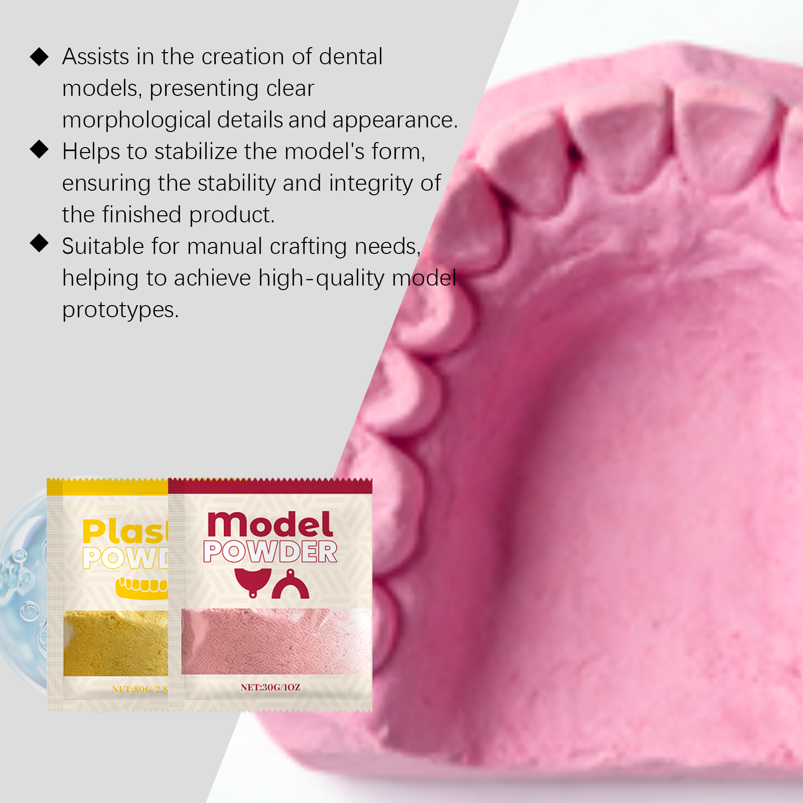 Feimuko ﻿dental Mold Kit Teeth – Model Kit Tool Set recenzja i cena