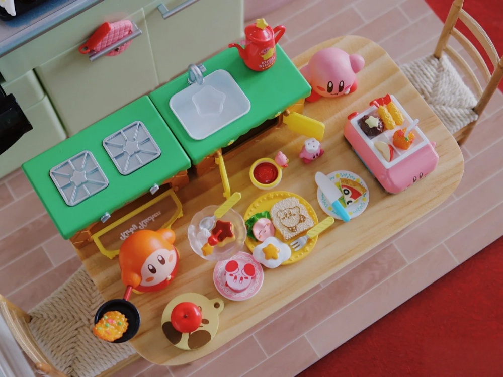 RE-MENT Kirby Kitchen Miniatur – Model Kitchen Set Pvc recenzja i cena