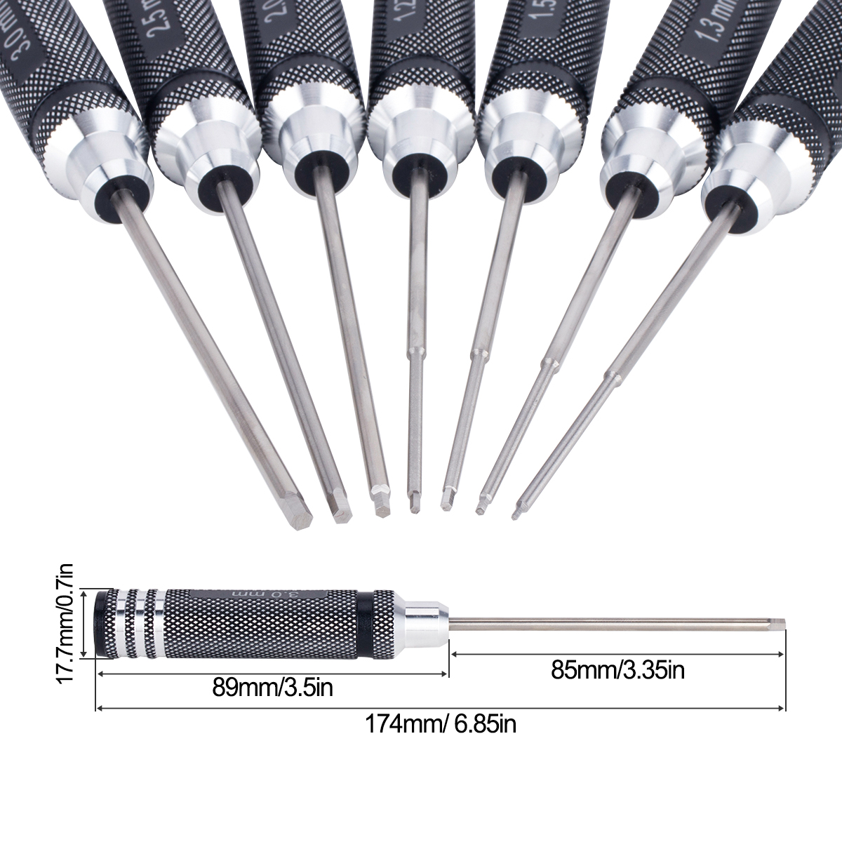 7 IN 1 Steel Hex Screwdriver S – Model Kit Tool Set recenzja i cena