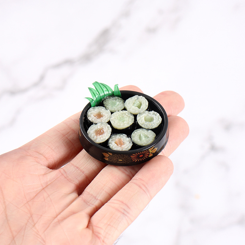 Mini Gold Pattern Sushi Platte – Model Kitchen Set Pvc recenzja i cena