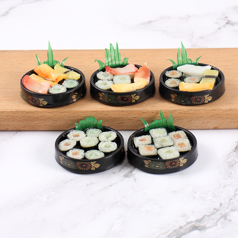 Mini Gold Pattern Sushi Platte – Model Kitchen Set Pvc recenzja i cena