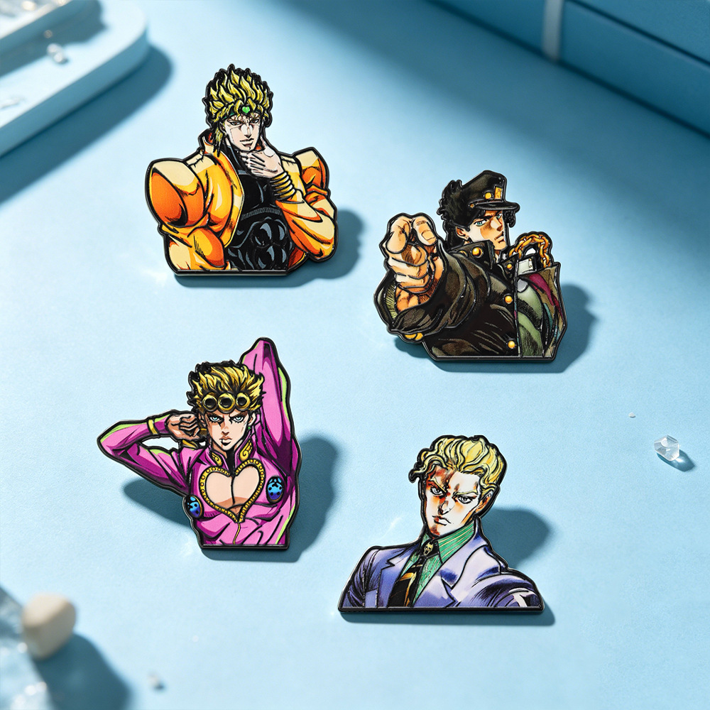 4Pcs JoJo Character Brooch Set – Model Kit Jojo recenzja i cena